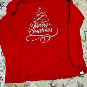 Red Merry Christmas Kids Shirt